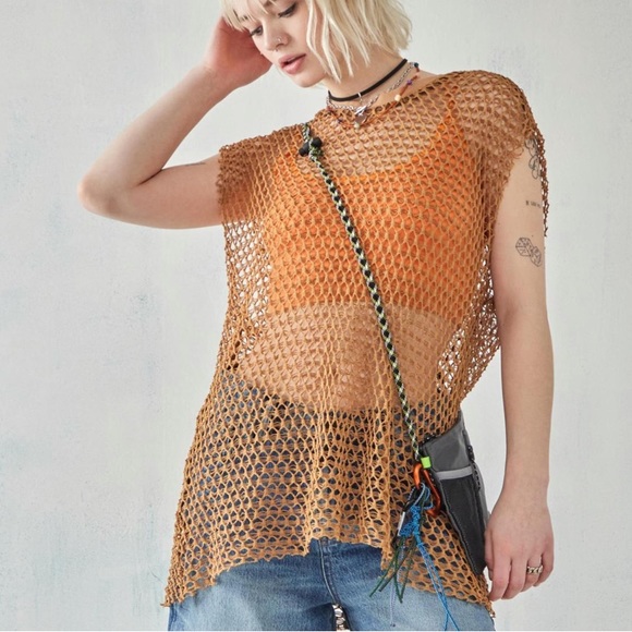Urban outfitters Alyse Mesh Layering Top - Picture 2 of 7